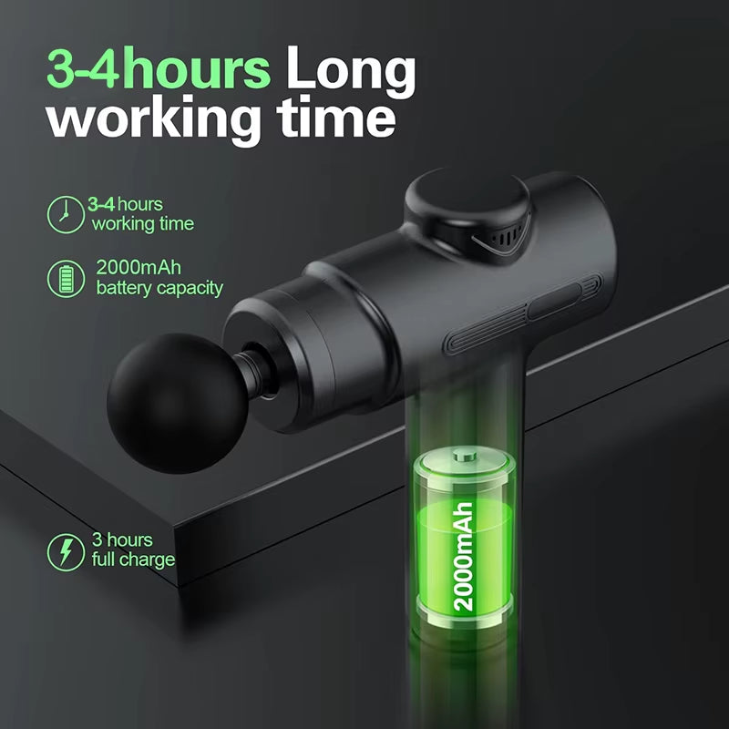 Deep Tissue Massage Gun Impact Massage Arm and Back Muscles with 8 Massage Heads for Use after Home Fitness Exercise